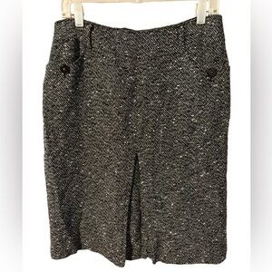 Canvasback Aline skirt with kick pleat.